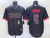 Men's Cincinnati Reds #6 Jonathan India Number Black 2023 City Connect With Patch Stitched Jerseys,baseball caps,new era cap wholesale,wholesale hats