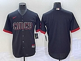 Men's Cincinnati Reds Blank Black 2023 City Connect Cool Base Stitched Jersey,baseball caps,new era cap wholesale,wholesale hats