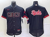 Men's Cincinnati Reds Blank Black 2023 City Connect Flex Base Stitched Jersey,baseball caps,new era cap wholesale,wholesale hats