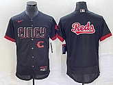 Men's Cincinnati Reds Blank Black 2023 City Connect Flex Base Stitched Jerseys,baseball caps,new era cap wholesale,wholesale hats