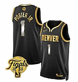 Men's Denver Nuggets #1 Michael Porter Jr. Black 2023 Finals Collection With NO.6 Patch Stitched Basketball Jersey Dzhi,baseball caps,new era cap wholesale,wholesale hats