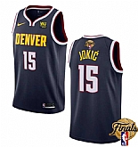 Men's Denver Nuggets #15 Nikola Jokic Navy 2023 Finals Icon Edition Stitched Basketball Jersey Dzhi,baseball caps,new era cap wholesale,wholesale hats