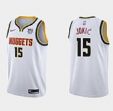 Men's Denver Nuggets #15 Nikola Jokic White 2019-20 Association Edition Stitched Jersey Dzhi,baseball caps,new era cap wholesale,wholesale hats