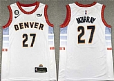 Men's Denver Nuggets #27 Jamal Murray Silver 2022-23 City Edition With NO.6 Patch Stitched Jersey,baseball caps,new era cap wholesale,wholesale hats