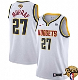 Men's Denver Nuggets #27 Jamal Murray White 2023 Finals Association Edition Stitched Basketball Jersey Dzhi,baseball caps,new era cap wholesale,wholesale hats