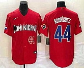 Men's Dominican Republic #44 Julio Rodriguez Number 2023 Red World Classic Stitched Jersey,baseball caps,new era cap wholesale,wholesale hats