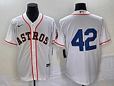 Men's Houston Astros #42 Jackie Robinson White Cool Base Stitched Baseball Jersey,baseball caps,new era cap wholesale,wholesale hats
