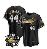 Men's Houston Astros #44 Yordan Alvarez Black Gold 2022 World Series Stitched Baseball Jerseys,baseball caps,new era cap wholesale,wholesale hats