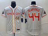 Men's Houston Astros #44 Yordan Alvarez Number White 2023 City Connect Flex Base Stitched Jersey,baseball caps,new era cap wholesale,wholesale hats