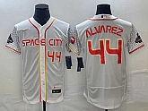 Men's Houston Astros #44 Yordan Alvarez Number White 2023 City Connect Flex Base Stitched Jerseys,baseball caps,new era cap wholesale,wholesale hats