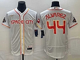 Men's Houston Astros #44 Yordan Alvarez Number White 2023 City Connect Flex Base Stitched MLB Jersey,baseball caps,new era cap wholesale,wholesale hats