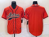 Men's Houston Astros Blank Number Orange With Patch Cool Base Stitched Baseball Jersey,baseball caps,new era cap wholesale,wholesale hats