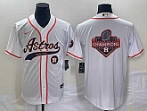 Men's Houston Astros White Team Big Logo Cool Base Baseball Jerseys,baseball caps,new era cap wholesale,wholesale hats