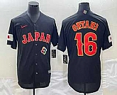 Men's Japan Baseball #16 Shohei Ohtani 2023 Black World Classic Stitched Jerseys,baseball caps,new era cap wholesale,wholesale hats