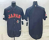 Men's Japan Baseball Blank 2023 Black World Classic Stitched Jersey,baseball caps,new era cap wholesale,wholesale hats
