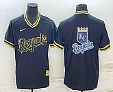 Men's Kansas City Royals Big Logo Black Gold Nike Cooperstown Legend V Neck Jerseys,baseball caps,new era cap wholesale,wholesale hats