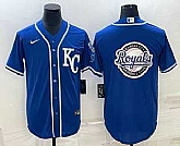 Men's Kansas City Royals Big Logo Light Blue Stitched MLB Cool Base Nike Jersey,baseball caps,new era cap wholesale,wholesale hats