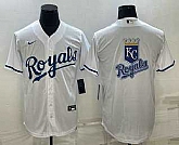 Men's Kansas City Royals Big Logo White Stitched MLB Cool Base Nike Jerseys,baseball caps,new era cap wholesale,wholesale hats