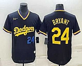 Men's Los Angeles Dodgers #24 Kobe Bryant Number Black Stitched Pullover Throwback Nike Jersey,baseball caps,new era cap wholesale,wholesale hats
