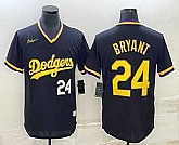 Men's Los Angeles Dodgers #24 Kobe Bryant Number Black Stitched Pullover Throwback Nike Jerseys,baseball caps,new era cap wholesale,wholesale hats