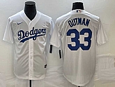 Men's Los Angeles Dodgers #33 James Outman White Cool Base Stitched Jersey,baseball caps,new era cap wholesale,wholesale hats