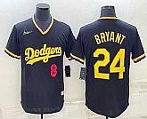 Men's Los Angeles Dodgers #8 #24 Kobe Bryant Number Black Pullover Throwback Nike Jerseys,baseball caps,new era cap wholesale,wholesale hats