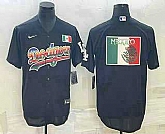 Men's Los Angeles Dodgers Big Logo Black Stitched MLB Cool Base Nike Fashion Jerseys,baseball caps,new era cap wholesale,wholesale hats