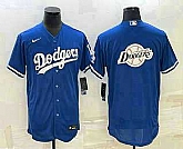 Men's Los Angeles Dodgers Big Logo Blue Flex Base Stitched Jersey,baseball caps,new era cap wholesale,wholesale hats