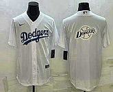 Men's Los Angeles Dodgers White Team Big Logo Cool Base Stitched Jersey,baseball caps,new era cap wholesale,wholesale hats