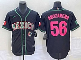 Men's Mexico #56 Randy Arozarena Number 2023 Black Pink World Classic Stitched Jersey,baseball caps,new era cap wholesale,wholesale hats