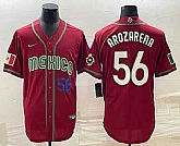 Men's Mexico #56 Randy Arozarena Number 2023 Red World Classic Stitched Jersey5,baseball caps,new era cap wholesale,wholesale hats