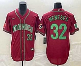 Men's Mexico Baseball #32 Joey Meneses Number 2023 Red World Classic Stitched Jersey,baseball caps,new era cap wholesale,wholesale hats