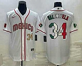 Men's Mexico Baseball #34 Fernando Valenzuela Number 2023 White World Classic Stitched Jerseys,baseball caps,new era cap wholesale,wholesale hats