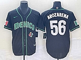 Men's Mexico Baseball #56 Randy Arozarena 2023 Black World Classic Stitched Jersey,baseball caps,new era cap wholesale,wholesale hats