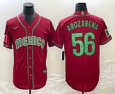 Men's Mexico Baseball #56 Randy Arozarena 2023 Red World Classic Stitched Jersey (2),baseball caps,new era cap wholesale,wholesale hats