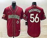 Men's Mexico Baseball #56 Randy Arozarena 2023 Red World Classic Stitched Jersey,baseball caps,new era cap wholesale,wholesale hats