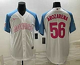 Men's Mexico Baseball #56 Randy Arozarena 2023 White Blue World Classic Stitched Jersey2,baseball caps,new era cap wholesale,wholesale hats