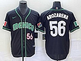 Men's Mexico Baseball #56 Randy Arozarena Number 2023 Black World Classic Stitched Jersey5,baseball caps,new era cap wholesale,wholesale hats