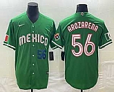 Men's Mexico Baseball #56 Randy Arozarena Number 2023 Green World Classic Stitched Jersey,baseball caps,new era cap wholesale,wholesale hats