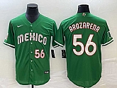 Men's Mexico Baseball #56 Randy Arozarena Number 2023 Green World Classic Stitched Jersey2 (2),baseball caps,new era cap wholesale,wholesale hats