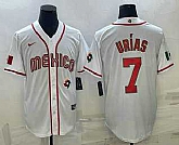 Men's Mexico Baseball #7 Julio Urias 2023 White World Baseball Classic Stitched Jerseys,baseball caps,new era cap wholesale,wholesale hats