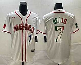 Men's Mexico Baseball #7 Julio Urias Number 2023 White World Baseball Classic Stitched Jersey4,baseball caps,new era cap wholesale,wholesale hats