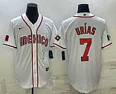 Men's Mexico Baseball #7 Julio Urias Number 2023 White World Baseball Classic Stitched Jerseys,baseball caps,new era cap wholesale,wholesale hats