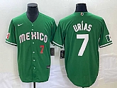 Men's Mexico Baseball #7 Julio Urias Number Green 2023 World Baseball Classic Stitched Jerseys,baseball caps,new era cap wholesale,wholesale hats