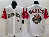 Men's Mexico Baseball 2023 White Team Big Logo World Baseball Classic Stitched Jersey,baseball caps,new era cap wholesale,wholesale hats
