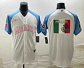 Men's Mexico Baseball Big Logo 2023 White Blue World Classic Stitched Jersey3,baseball caps,new era cap wholesale,wholesale hats