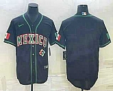 Men's Mexico Baseball Blank 2023 Black World Baseball Classic Stitched Jersey,baseball caps,new era cap wholesale,wholesale hats