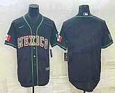 Men's Mexico Baseball Blank 2023 Black World Baseball Classic Stitched Jerseys,baseball caps,new era cap wholesale,wholesale hats