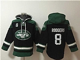 Men's New York Jets #8 Aaron Rodgers Black Ageless Must-Have Lace-Up Pullover Hoodie,baseball caps,new era cap wholesale,wholesale hats
