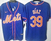 Men's New York Mets #39 Edwin Diaz Blue Stitched MLB Cool Base Nike Jersey,baseball caps,new era cap wholesale,wholesale hats